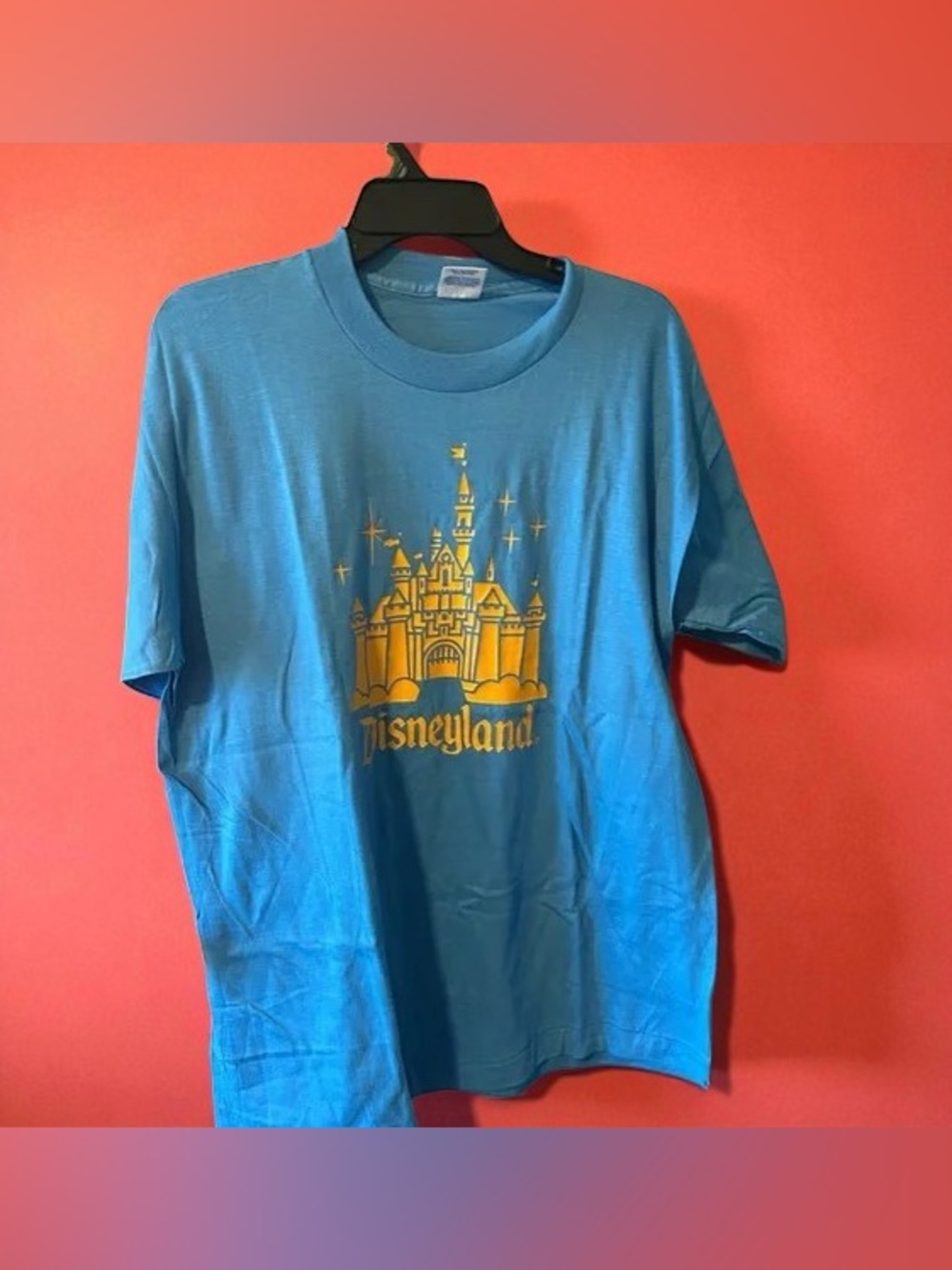 ✨Disneyland Blue Short-Sleeve Tee with Gold Castle Graphic